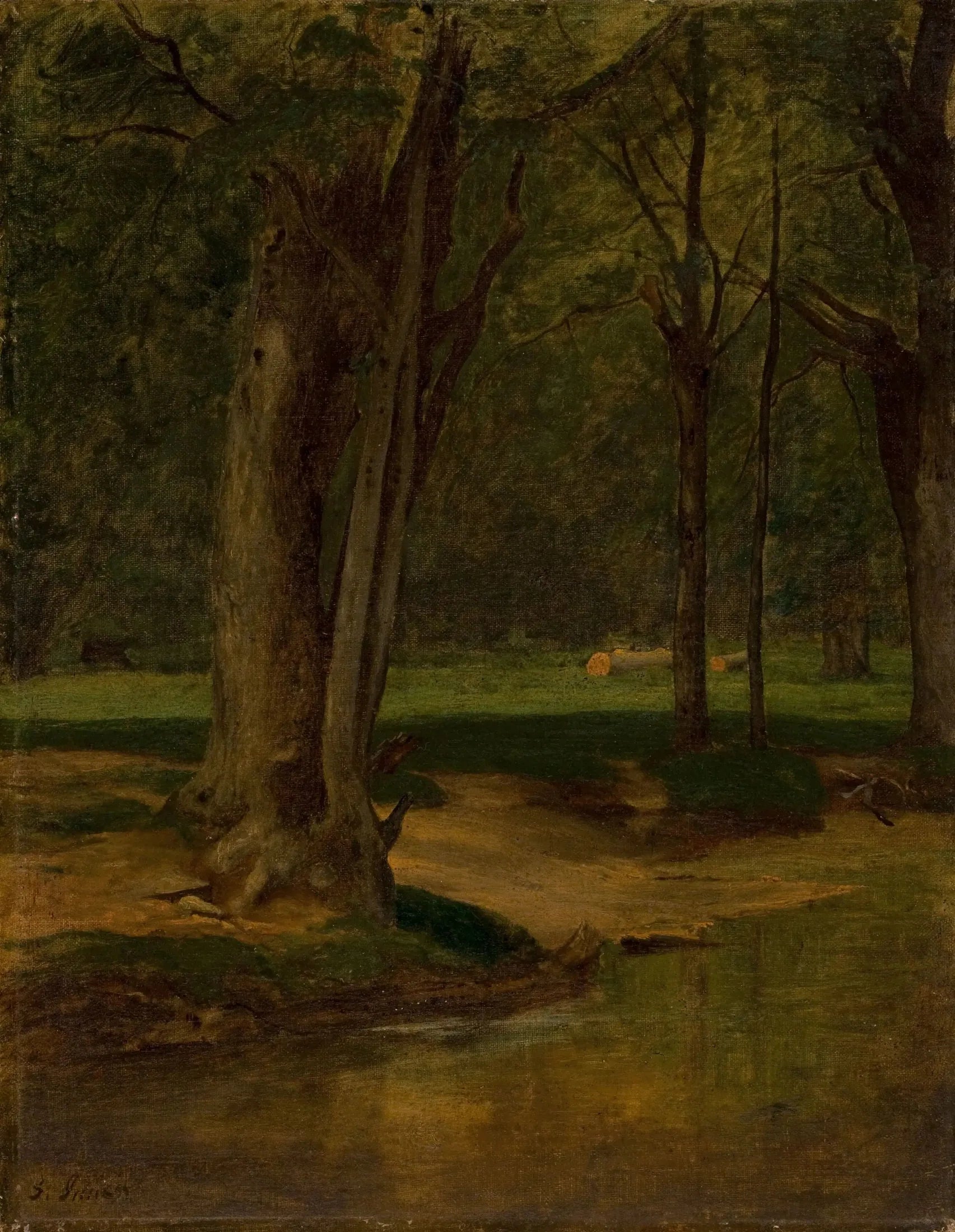 Ruisseau à truites, North Conway - George Inness image 1 tableau peint à l’huile sur toile