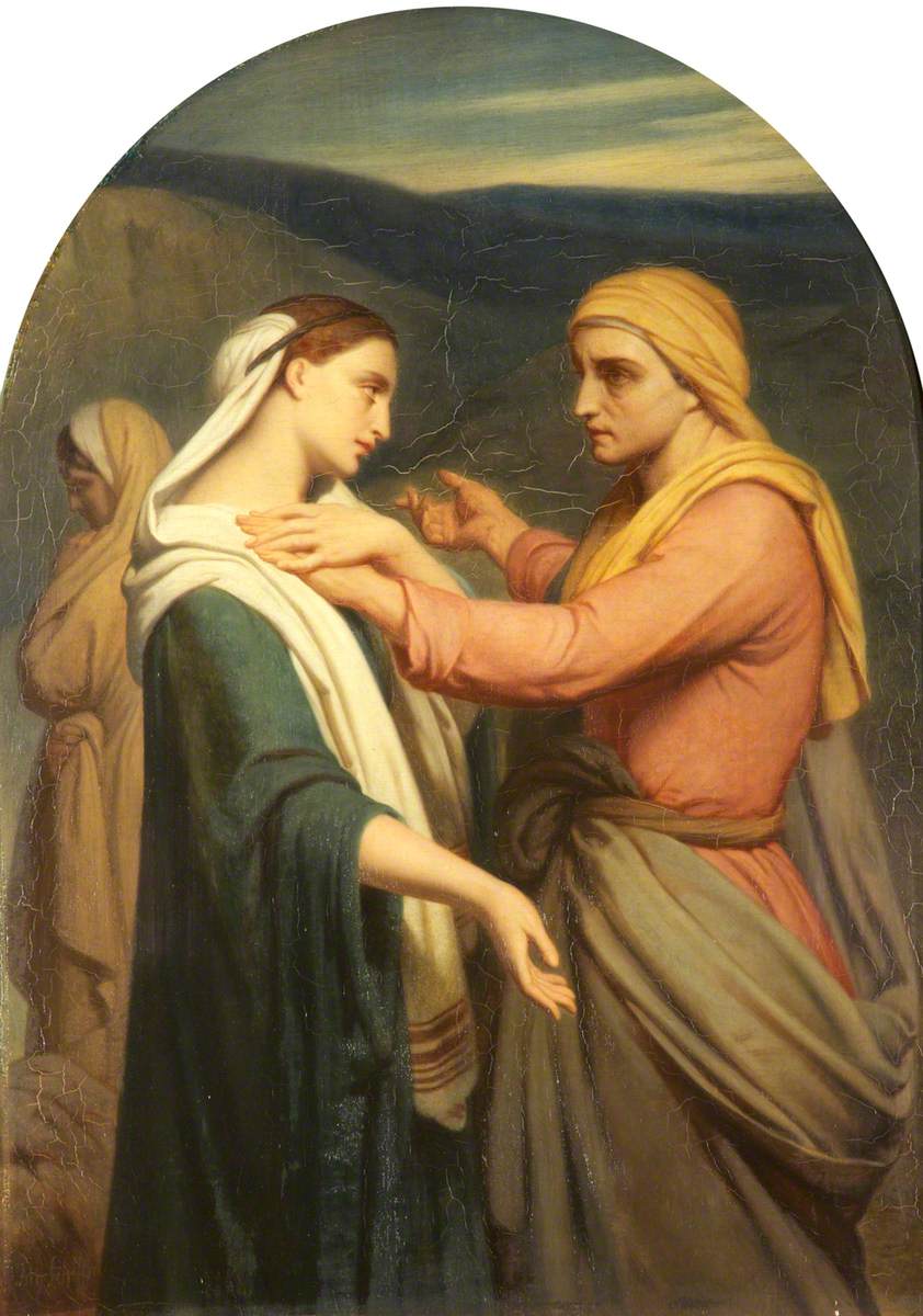 Ruth et Naomi - Ary Scheffer image 1 reproduction artisanale de tableau