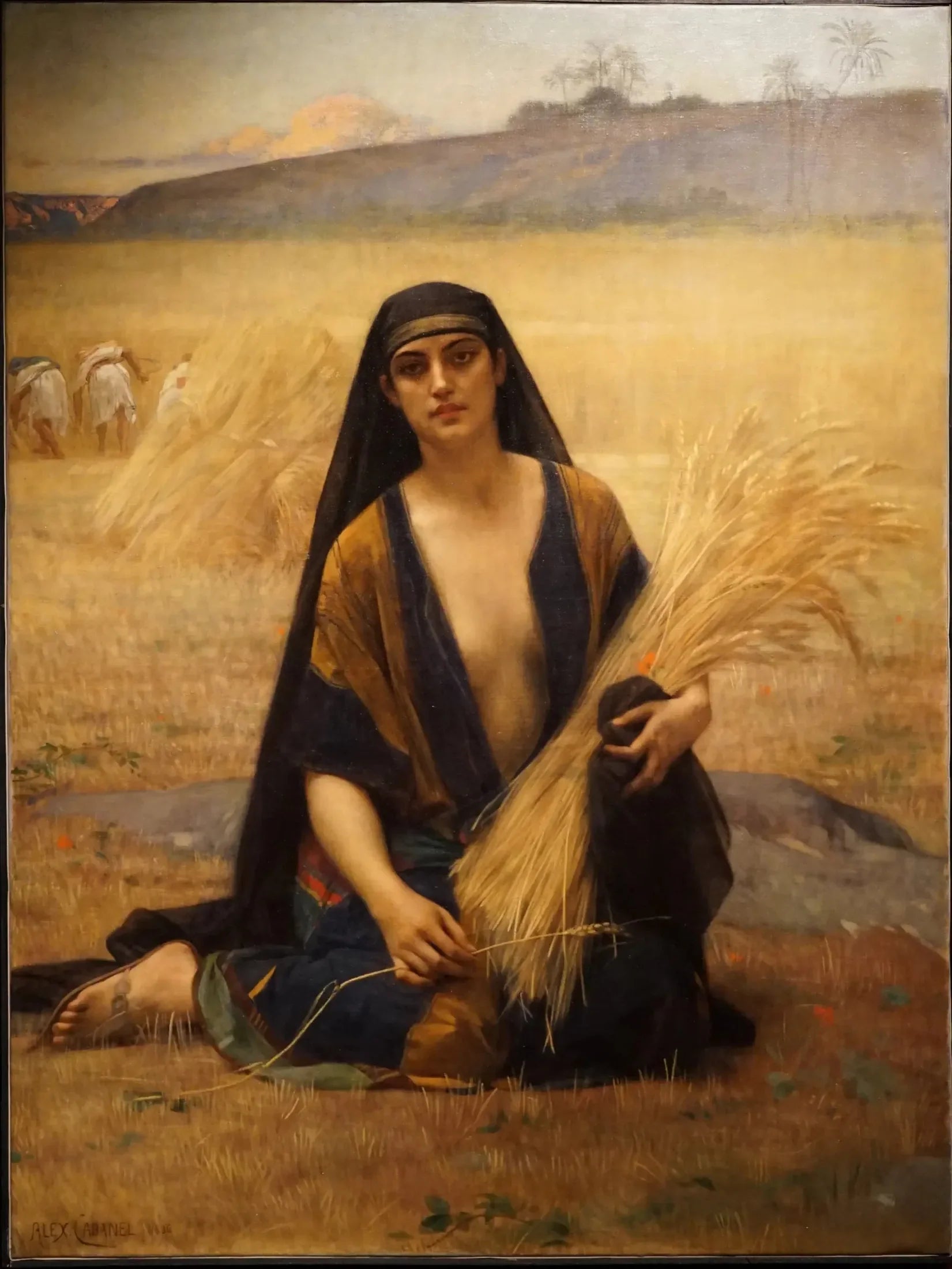 Ruth glanant dans les champs de Booz - Alexandre Cabanel image 1 reproduction d’œuvre d’art à l’huile