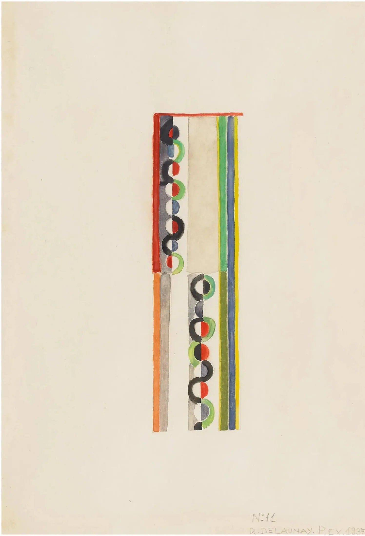 Rythme coloré - Robert Delaunay image 1 copie peinte à la main à l’huile