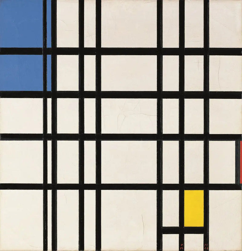 Rythme de lignes droites (et couleur?) - Piet Mondrian
