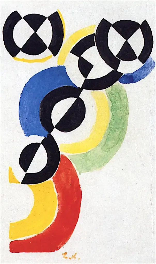 Rythme - Robert Delaunay image 1 copie de tableau peinte à la main