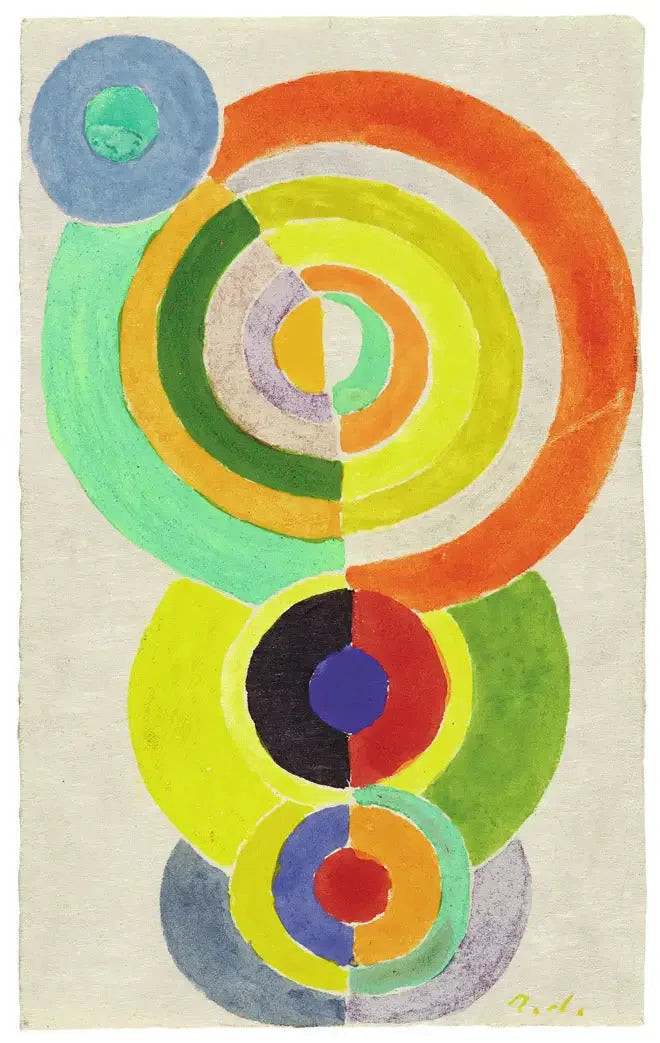 Rythme - Robert Delaunay image 1 reproduction de peinture à l’huile