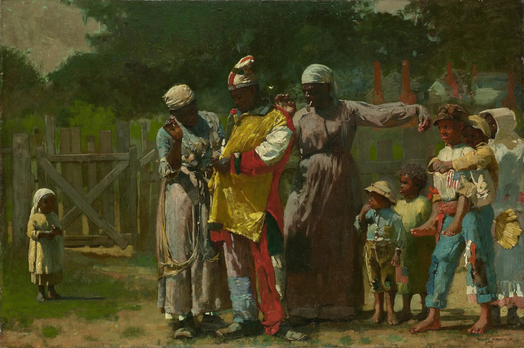 S'habiller pour le carnaval - Winslow Homer image 1 tableau peint à l’huile sur toile