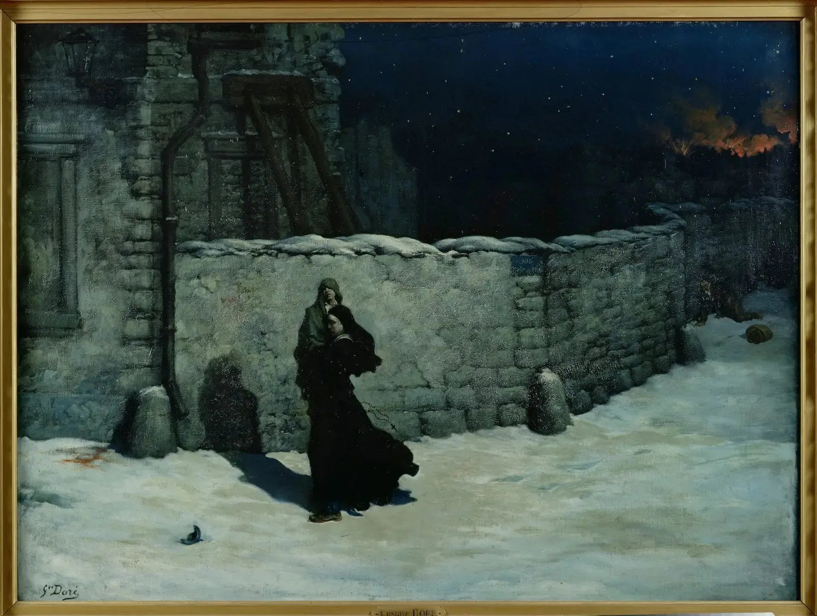 Sœur de la Charité sauvant un enfant. Épisode du siège de Paris - Gustave Doré image 1 copie peinte à la main à l’huile