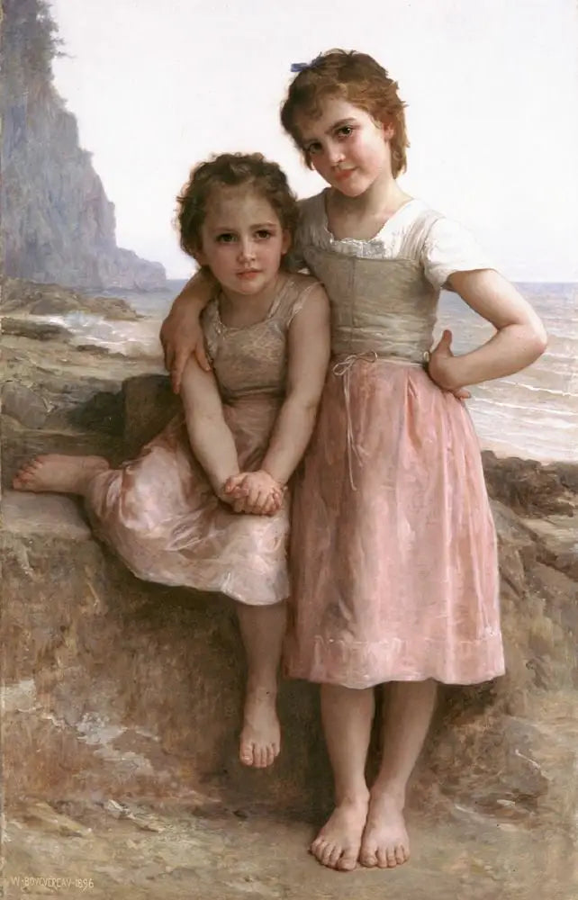 Sœurs sur le rivage - Bouguereau