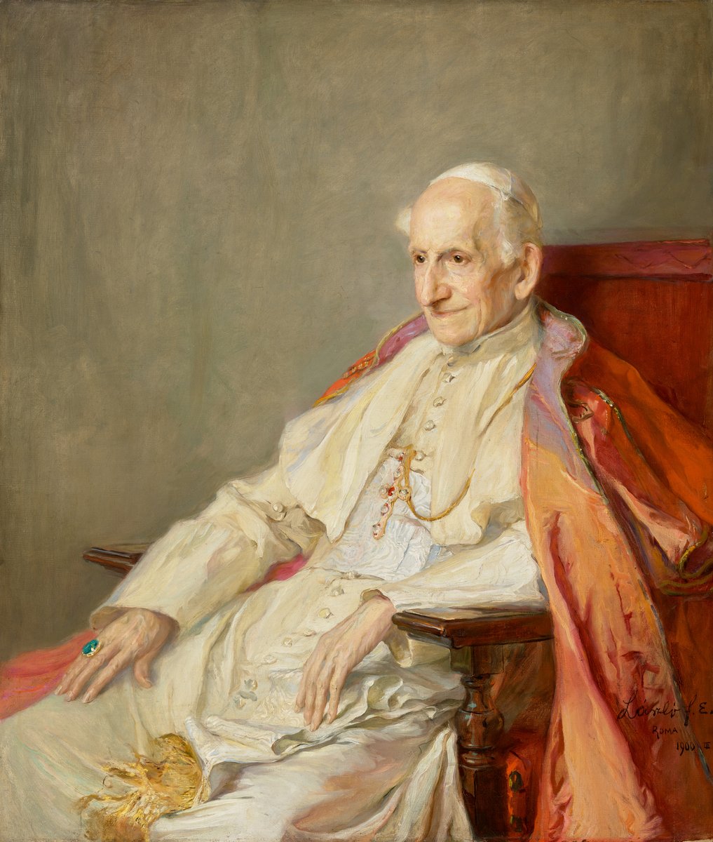 Sa Sainteté le pape Léon XIII - Philip de László image 1 copie peinte à la main à l’huile