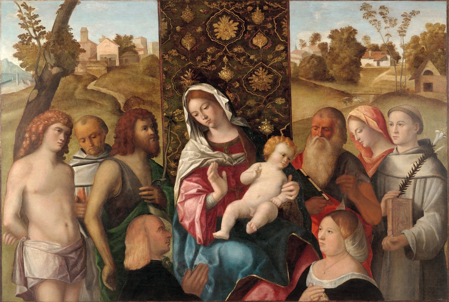 Sacra Conversazione avec les donateurs - Cima da Conegliano