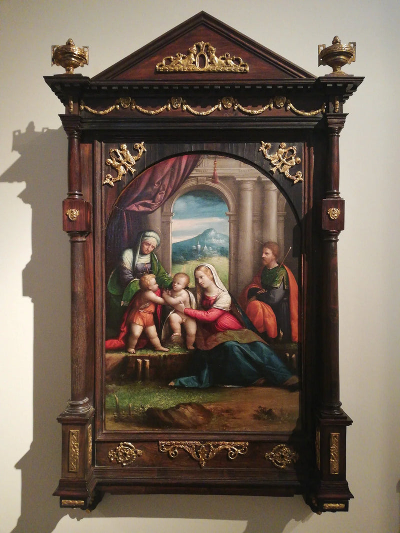 Sacra Famiglia con i santi Giovanni ed Elisabetta - Benvenuto Tisi