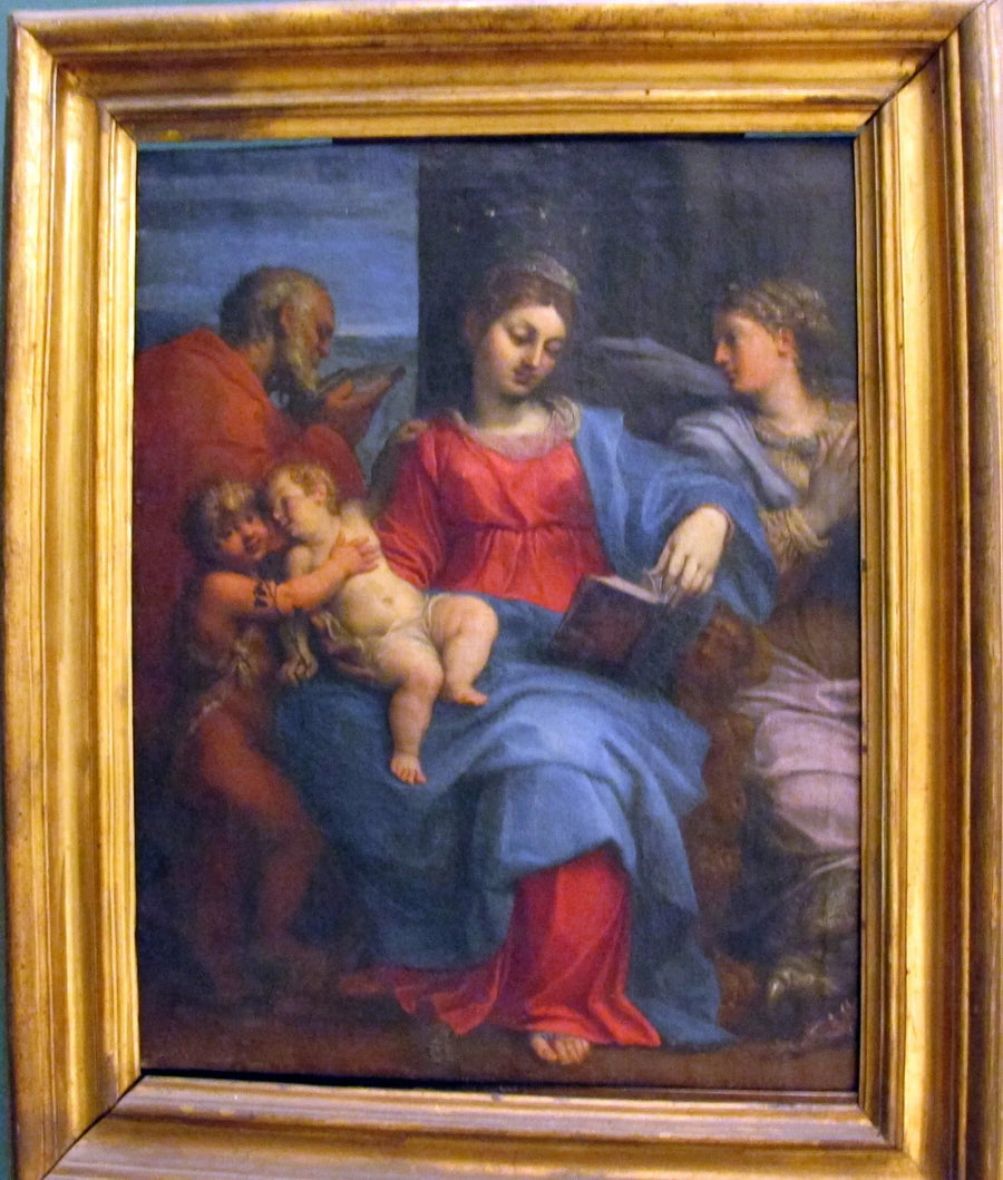 sacra famiglia e santa margherita - Agostino Carracci