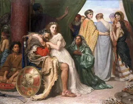 Sacrifice de la fille de Jephté - John Everett Millais image 1 reproduction artisanale de tableau