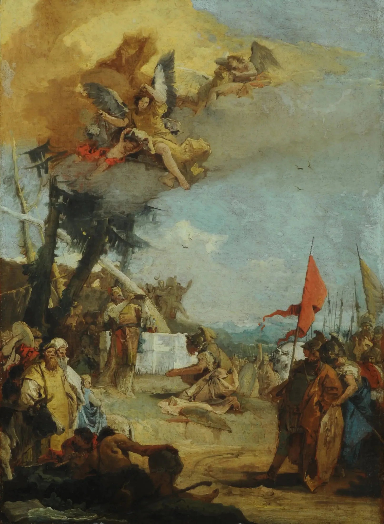 Sacrifice de Melchisédek - Giovanni Battista Tiepolo image 1 reproduction de peinture à l’huile