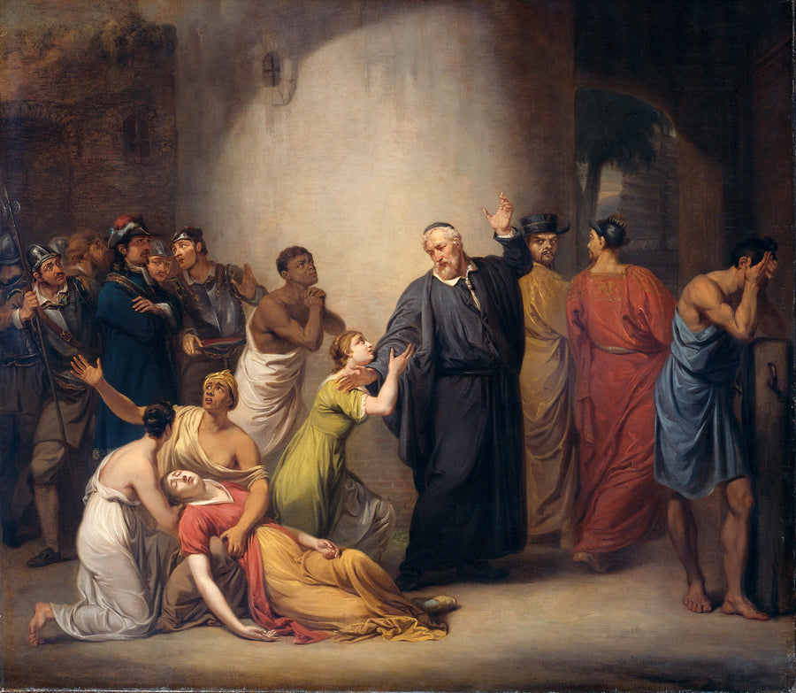 Le sacrifice de soi du prédicateur Hambroeck à Formose, 1662 - Jan Willem Pieneman