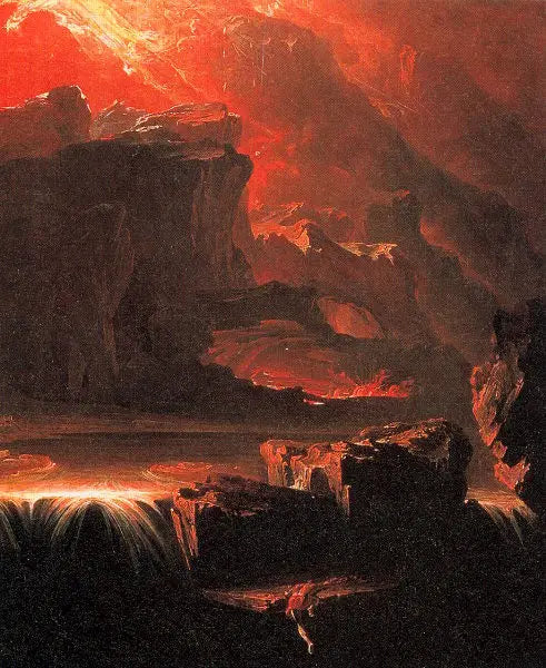 Sadak à la recherche des eaux de l'oubli - John Martin image 1 reproduction d’œuvre d’art à l’huile