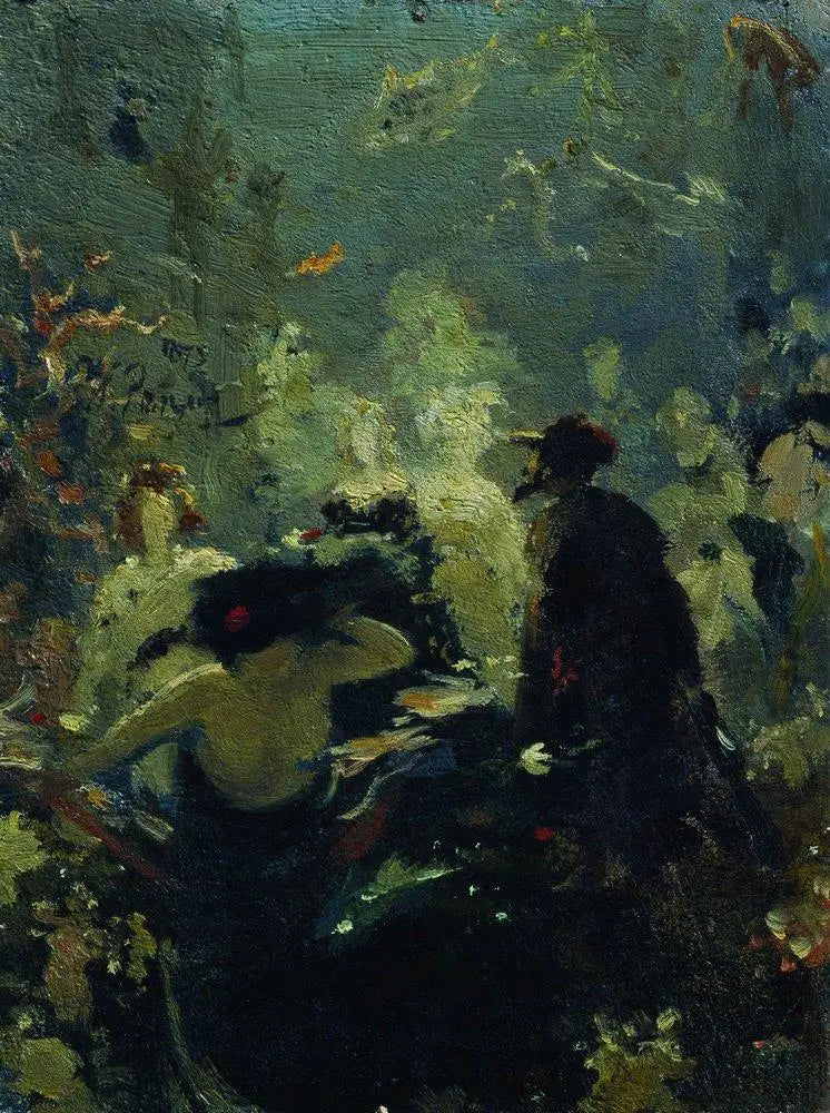 Sadko dans le royaume sous-marin. - Ilya Repin image 1 reproduction d’œuvre d’art à l’huile