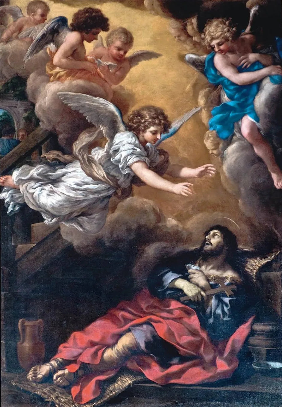 Saint Alexis mourant - Pietro da Cortona image 1 reproduction de peinture à l’huile