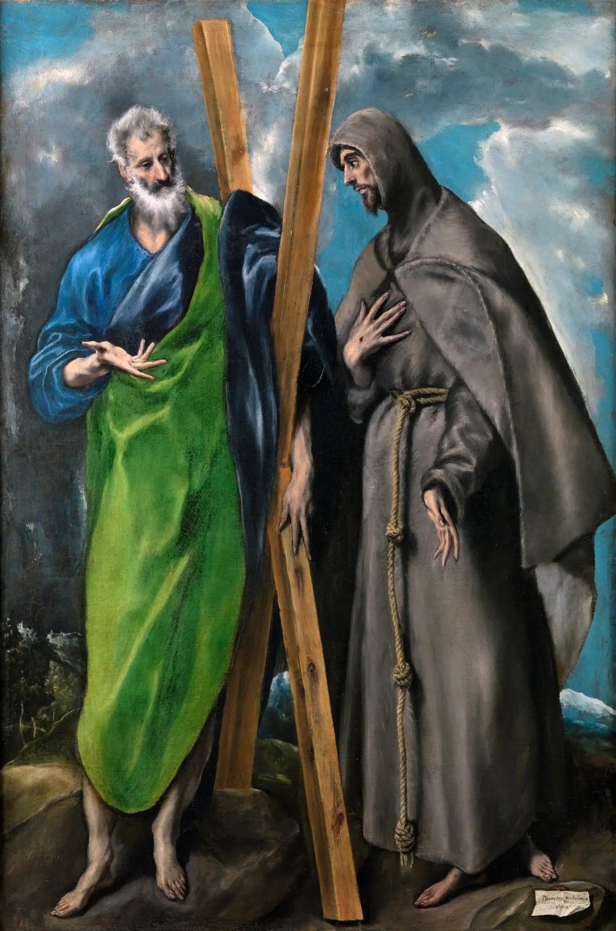 Saint André et Saint François - El Greco image 1 tableau peint à l’huile sur toile