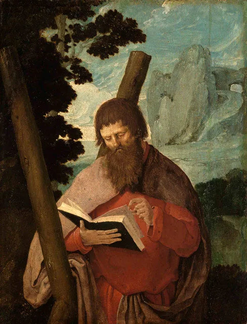Saint André - Lucas van Leyden image 1 reproduction d’œuvre d’art à l’huile