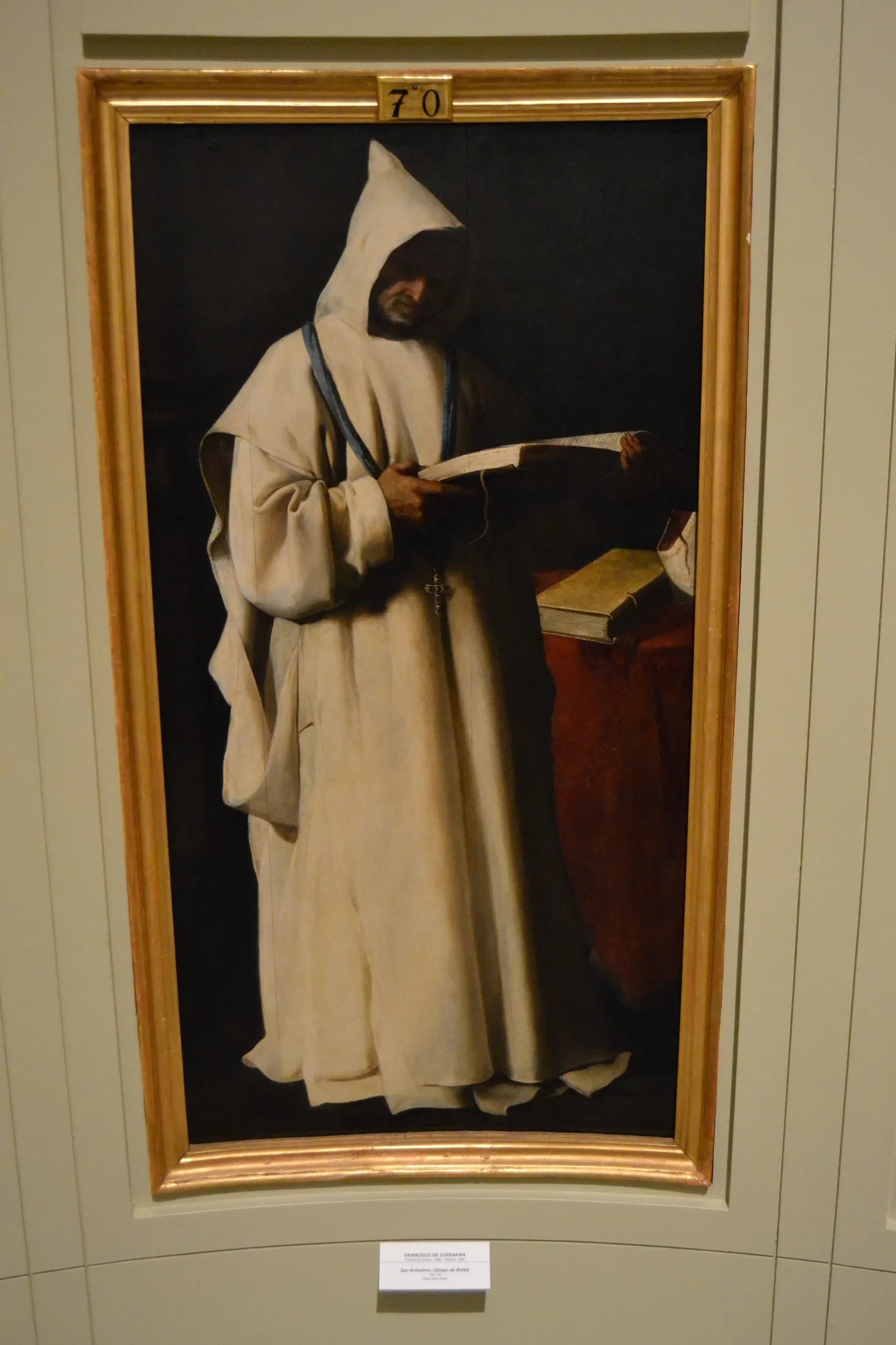 Saint Anthelm - Francisco de Zurbarán image 1 reproduction de peinture à l’huile