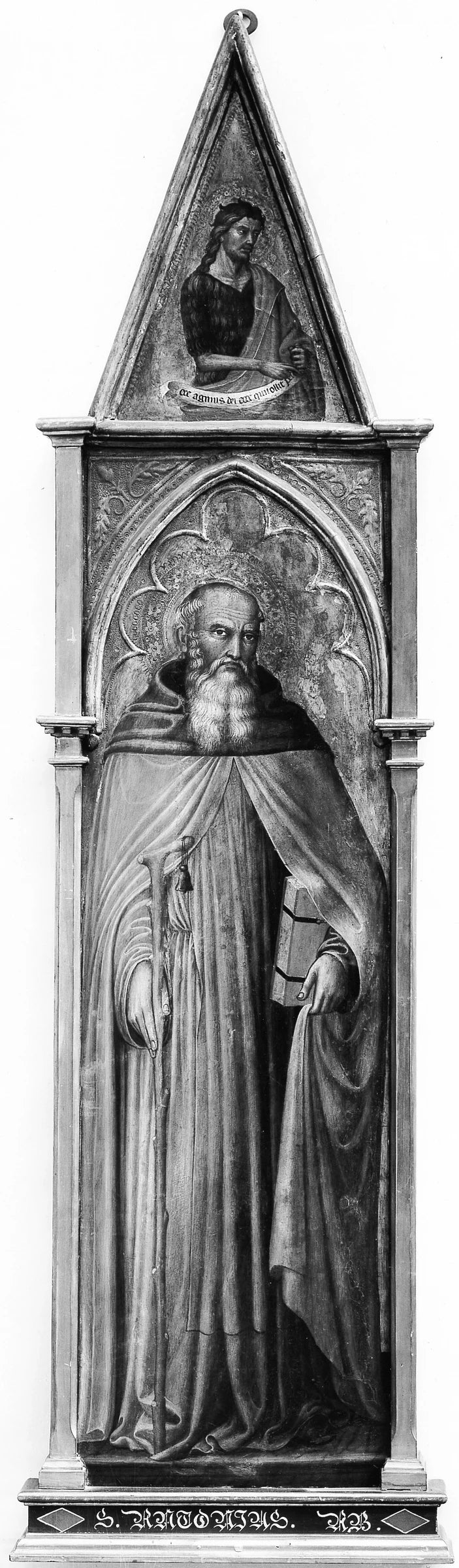 Saint Antoine l'Abbé (avec saint Jean-Baptiste) - Martino di Bartolommeo di Biagio
