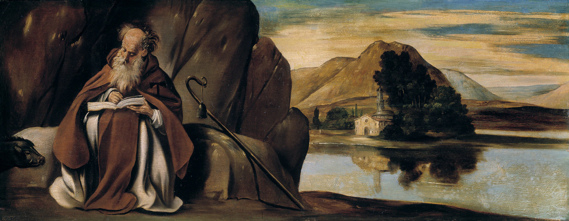 Saint Antoine Abbé dans un paysage - Juan Bautista Maíno