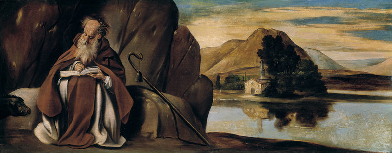 Saint Antoine Abbé dans un paysage - Juan Bautista Maíno