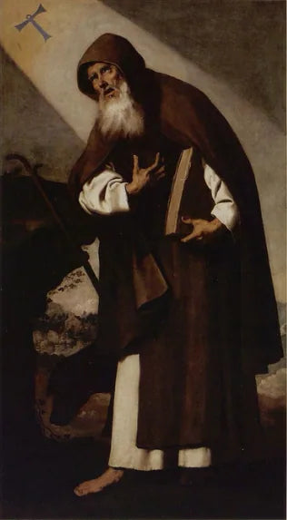 Saint Antoine Abbé - Francisco de Zurbarán image 1 reproduction de peinture à l’huile