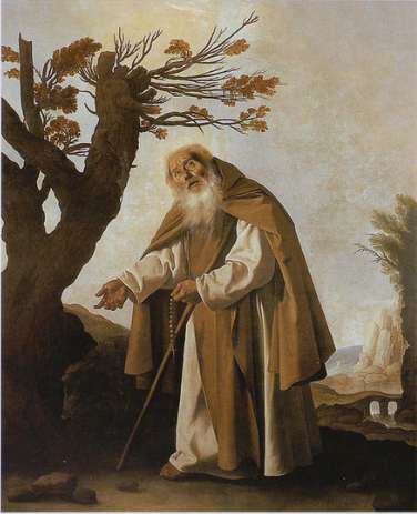 Saint Antoine Abbé - Francisco de Zurbarán image 1 tableau peint à l’huile sur toile