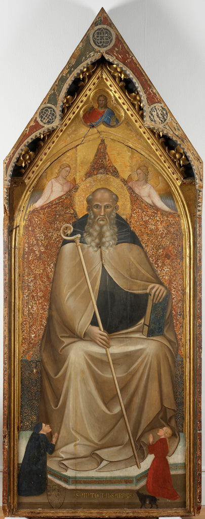 Saint Antoine, abbé intronisé - Spinello Aretino image 1 tableau peint à l’huile sur toile