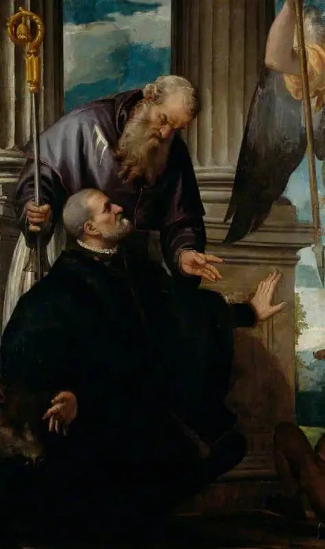 Saint Antoine Abbé, patron d'un donateur agenouillé - Paul Véronèse image 1 reproduction réalisée par Alpha Reproduction