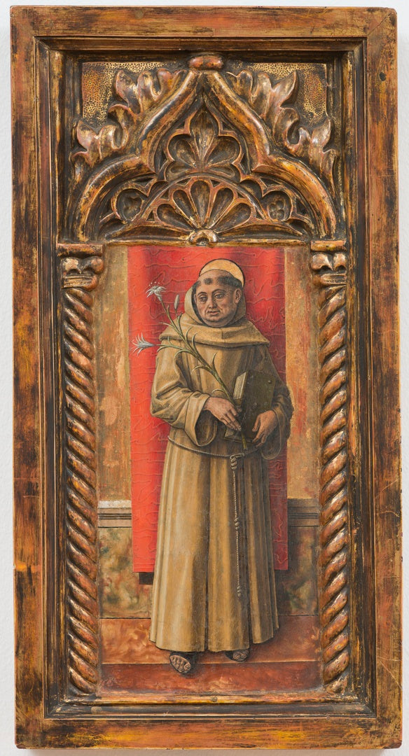 Saint Antoine de Padoue - Carlo Crivelli image 1 copie de tableau peinte à la main