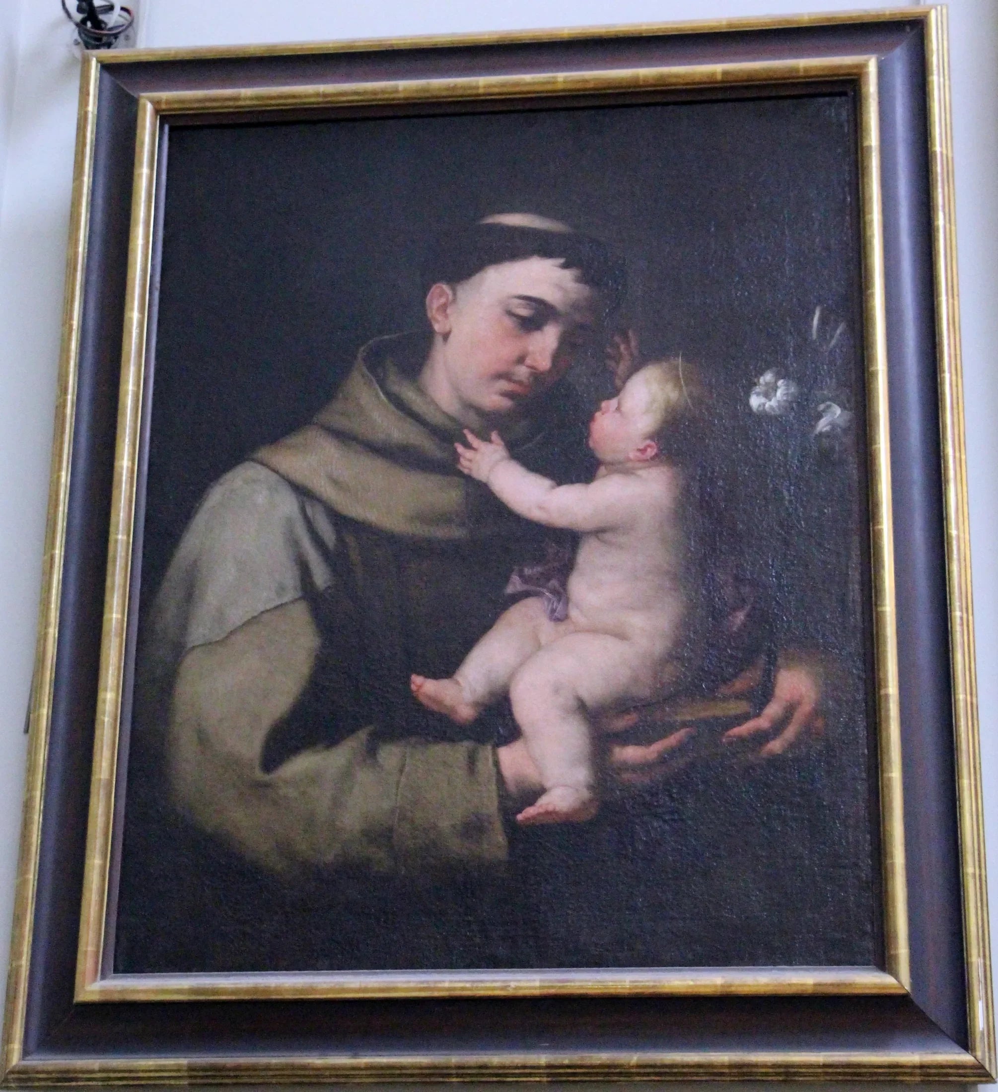 Saint Antoine de Padoue et l'Enfant Jésus - Luca Giordano image 1 reproduction de peinture à l’huile