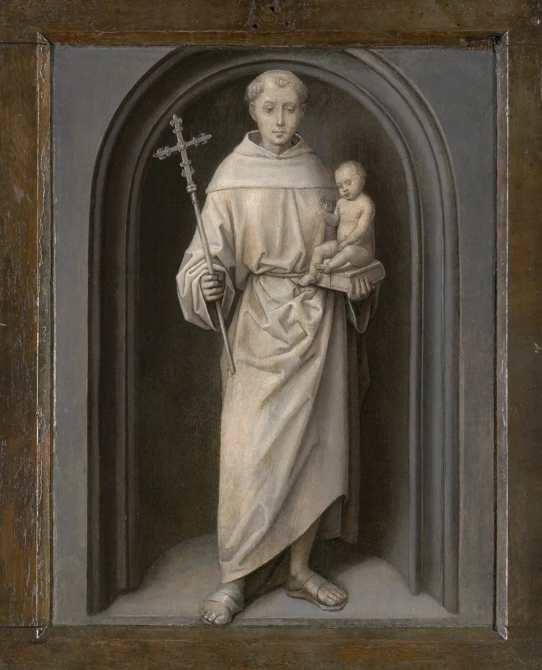 Saint Antoine de Padoue - Hans Memling image 1 copie de tableau peinte à la main