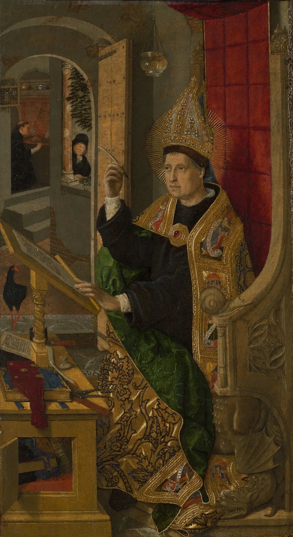 Saint Augustin - Bartolomé Bermejo image 1 copie de tableau peinte à la main