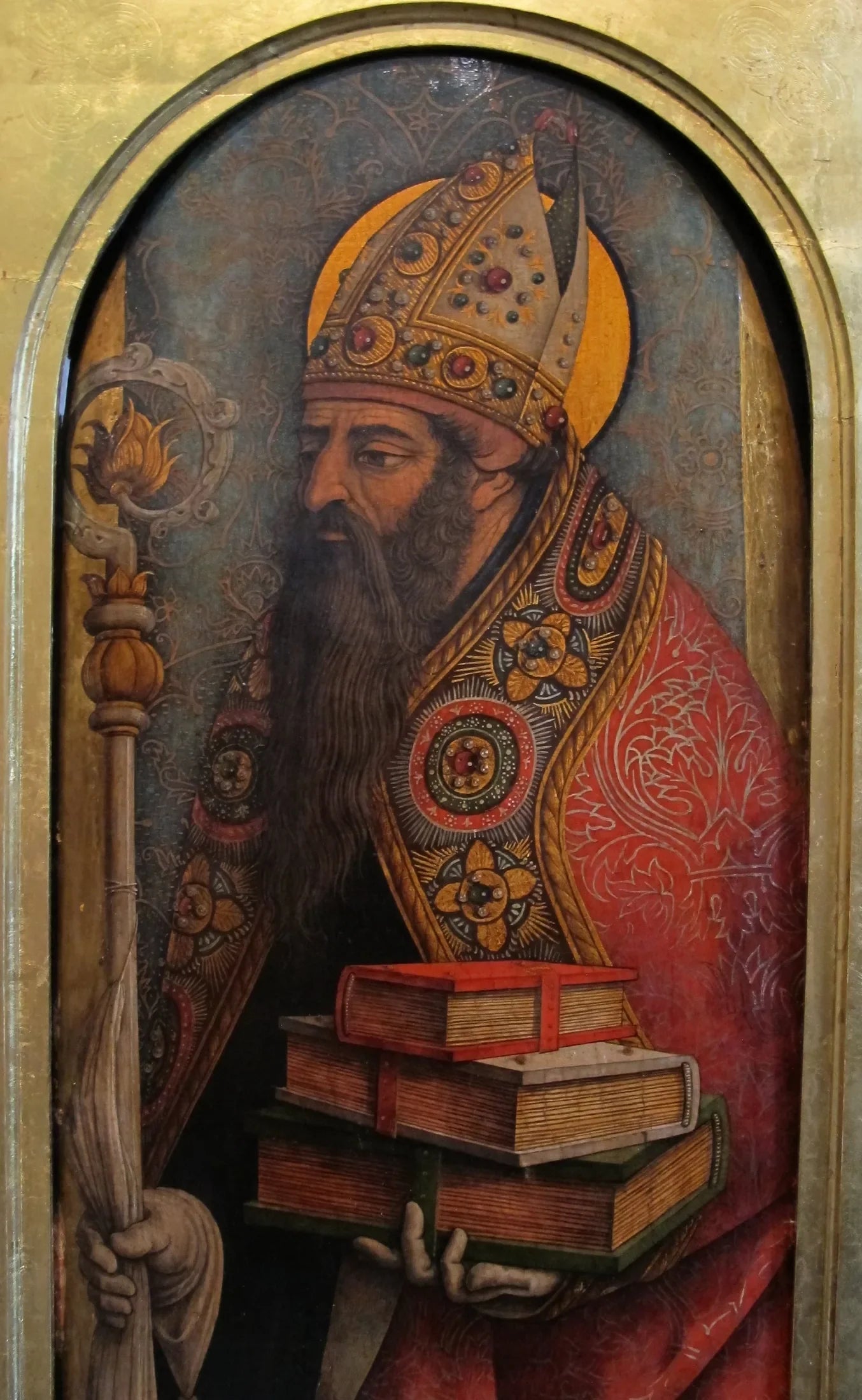 Saint Augustin - Carlo Crivelli image 1 reproduction réalisée par Alpha Reproduction