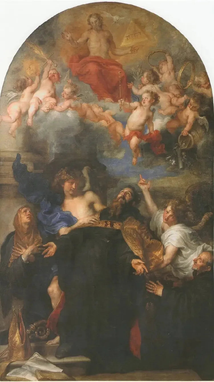 Saint Augustin en extase - Antoine van Dyck image 1 copie peinte à la main à l’huile