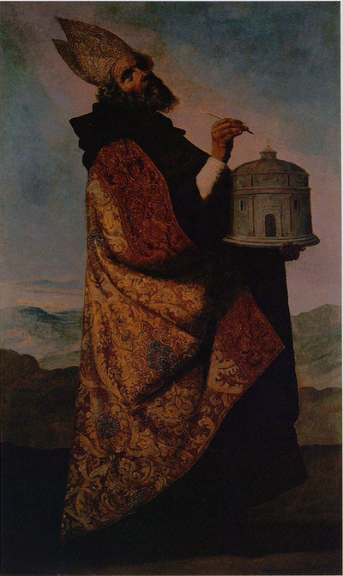 Saint Augustin - Francisco de Zurbarán image 1 copie de tableau peinte à la main