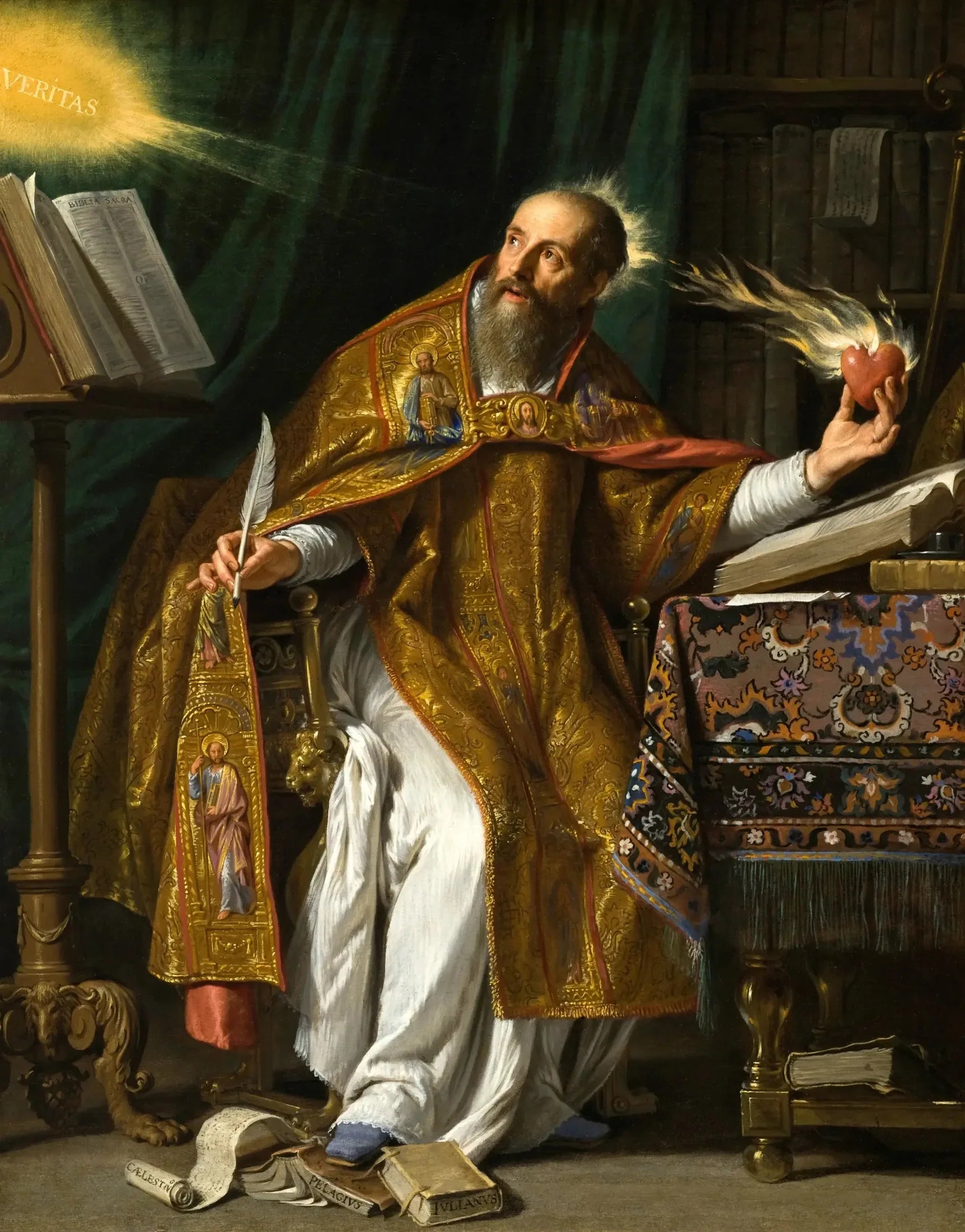 Saint Augustin - Philippe de Champaigne image 1 reproduction de peinture à l’huile