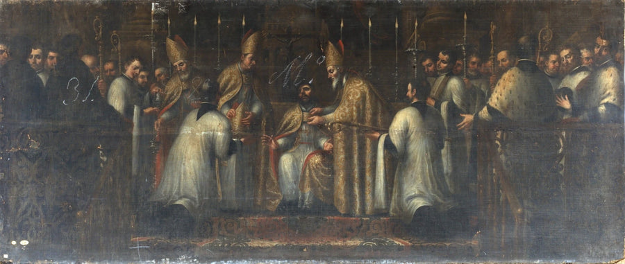 Saint Augustin se disputant avec le Fortunat manichéen - José García Hidalgo