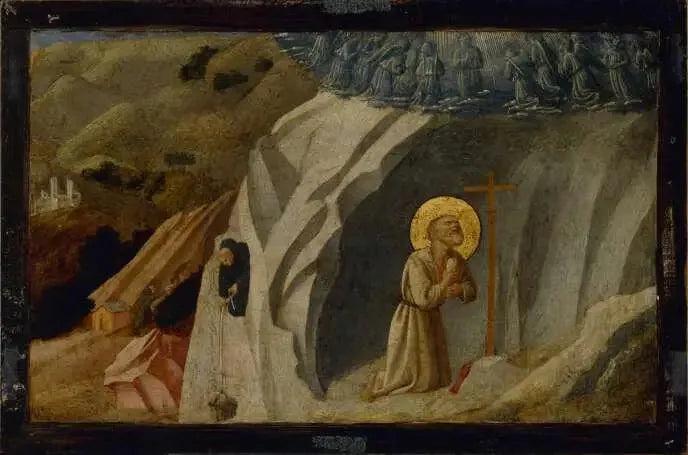 Saint Benoît à Subiaco - Fra Angelico image 1 copie de tableau peinte à la main