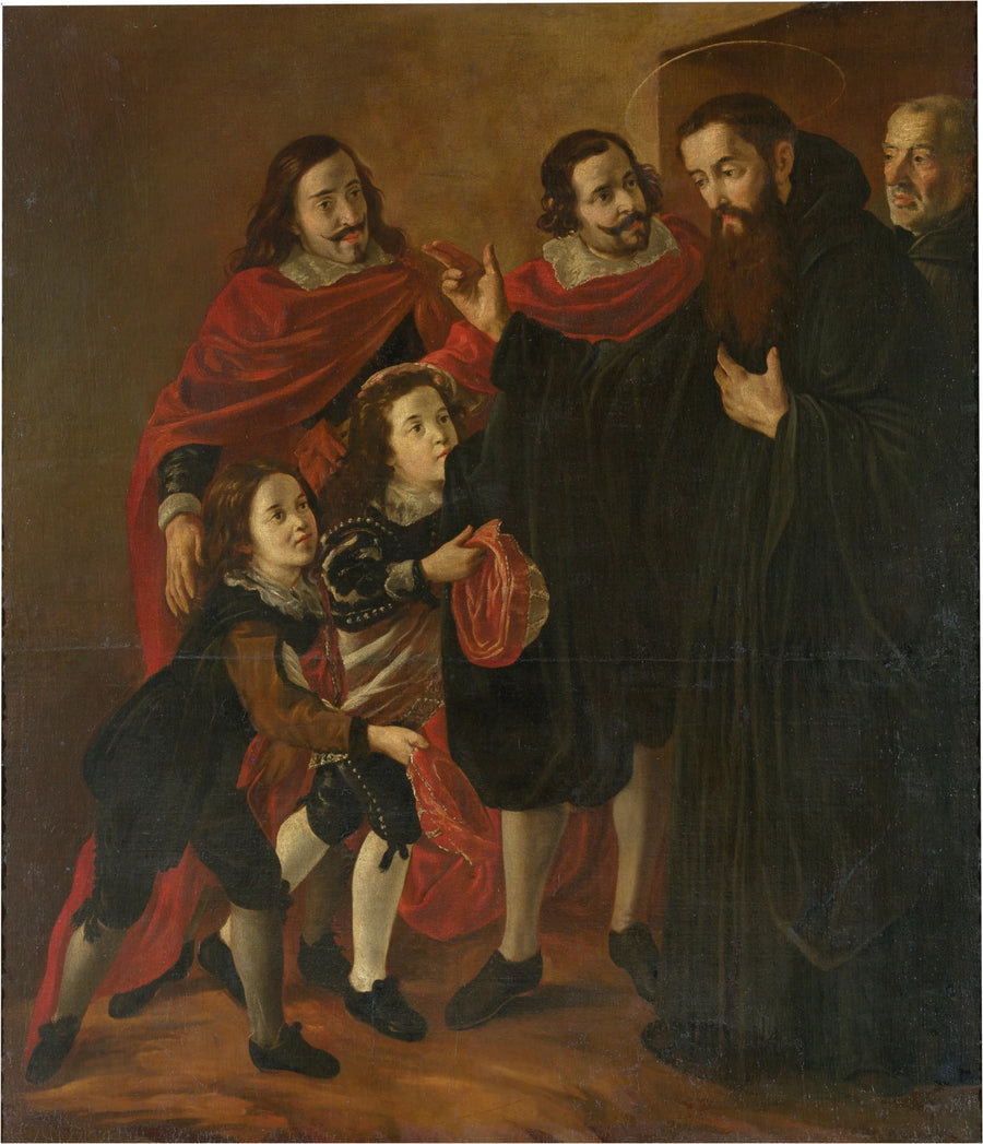 Saint Benoît bénissant Saint Mauro - Juan Andrés Ricci de Guevara
