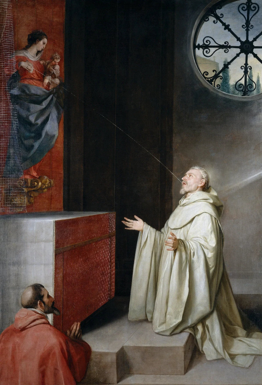 Saint Bernard et la Vierge - Alonso Cano