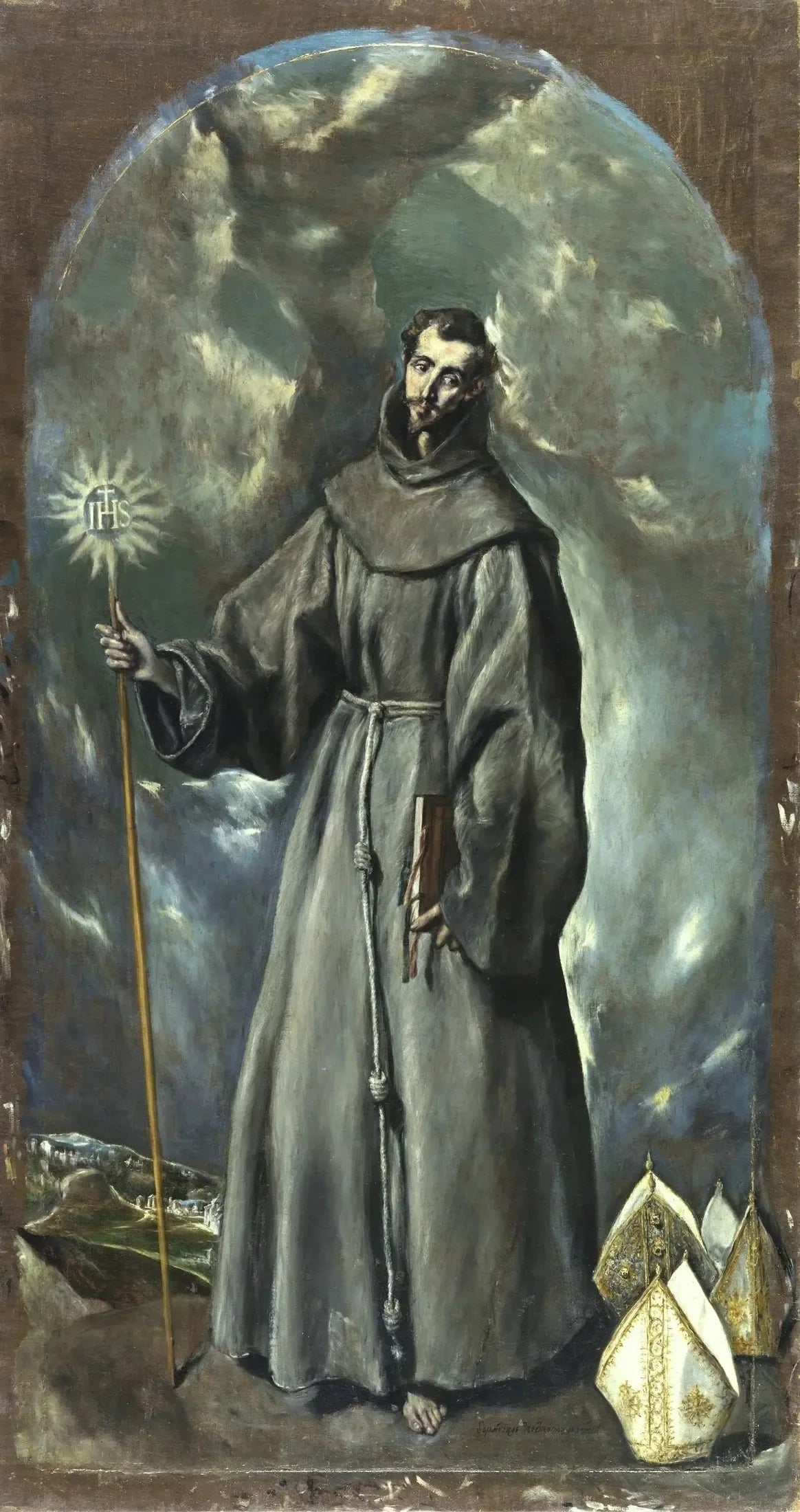 Saint Bernardin de Sienne - El Greco image 1 reproduction réalisée par Alpha Reproduction