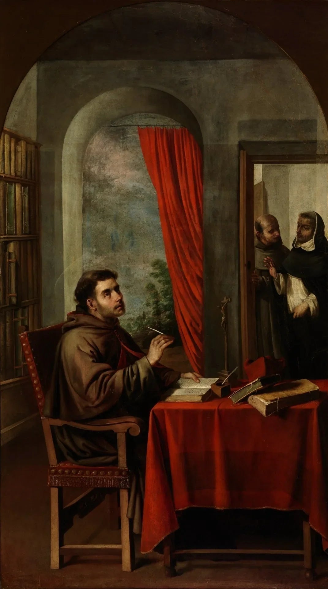 Saint Bonaventure - Francisco de Zurbarán image 1 copie peinte à la main à l’huile
