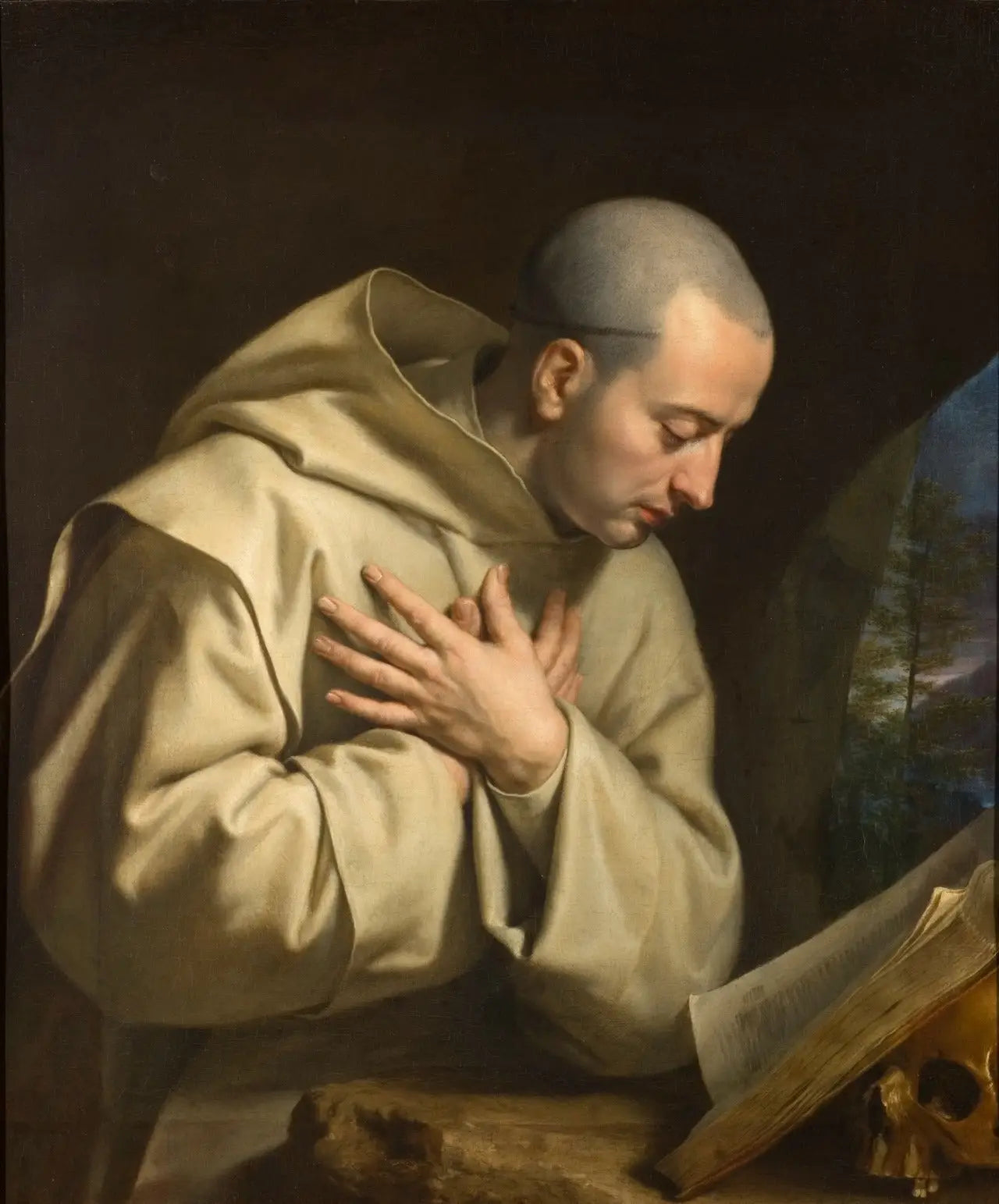 Saint Bruno - Philippe de Champaigne image 1 reproduction artisanale de tableau