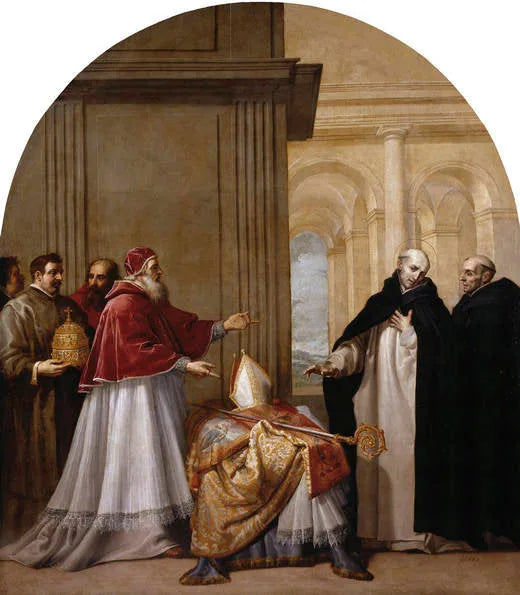 Saint Bruno refuse l'archevêché de Reggio de Calabre - Vincenzo Carducci image 1 reproduction de peinture à l’huile