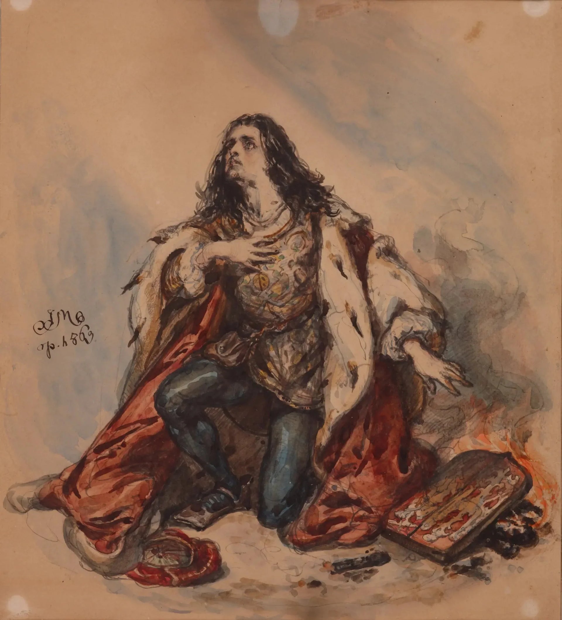 Saint Casimir - Prince héritier polonais - Jan Matejko image 1 reproduction de peinture à l’huile