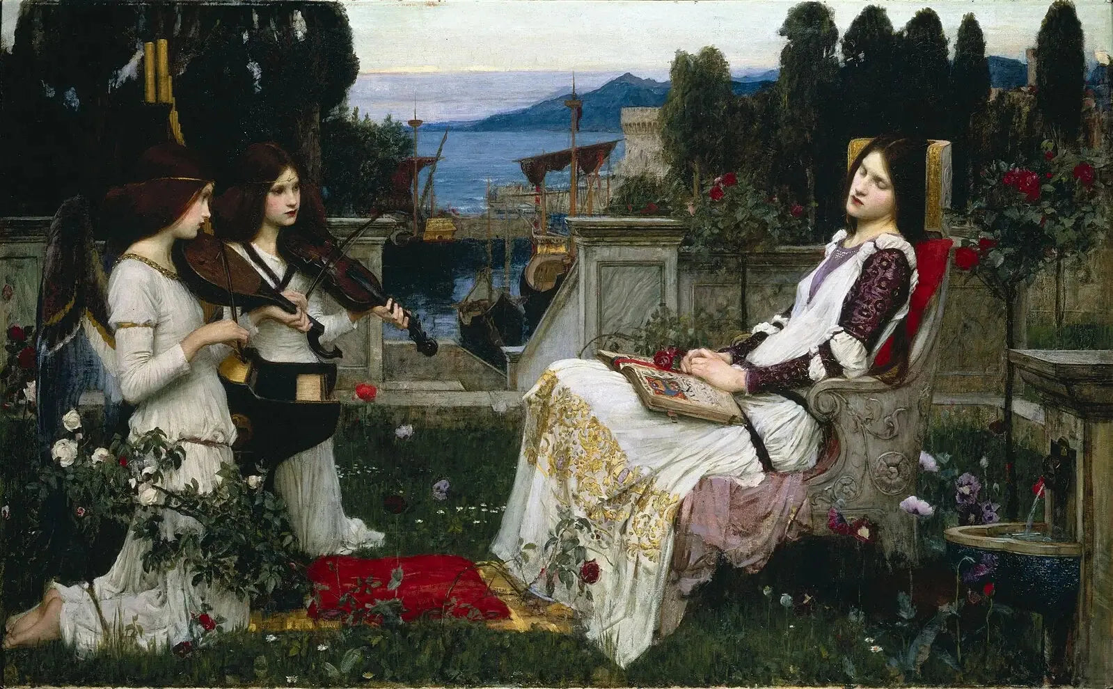 Saint Cecilia - John William Waterhouse image 1 copie de tableau peinte à la main