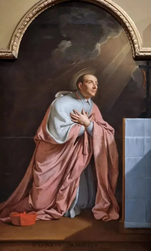 Saint Charles Borromée en prières - Philippe de Champaigne image 1 reproduction de peinture à l’huile