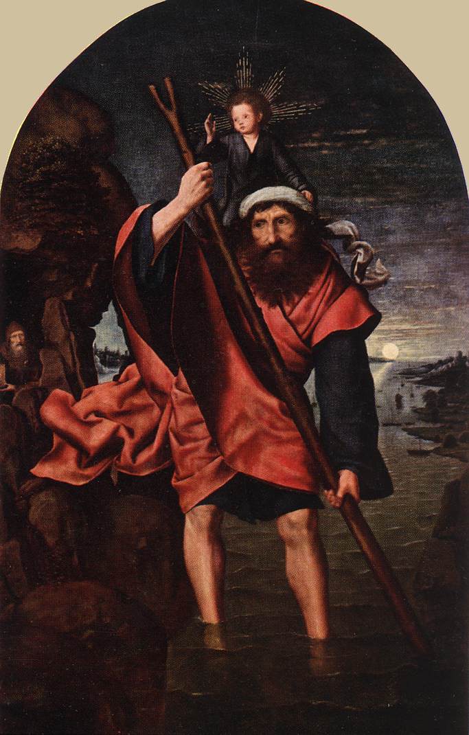 Saint Christophe - Quentin Metsys image 1 tableau peint à l’huile sur toile